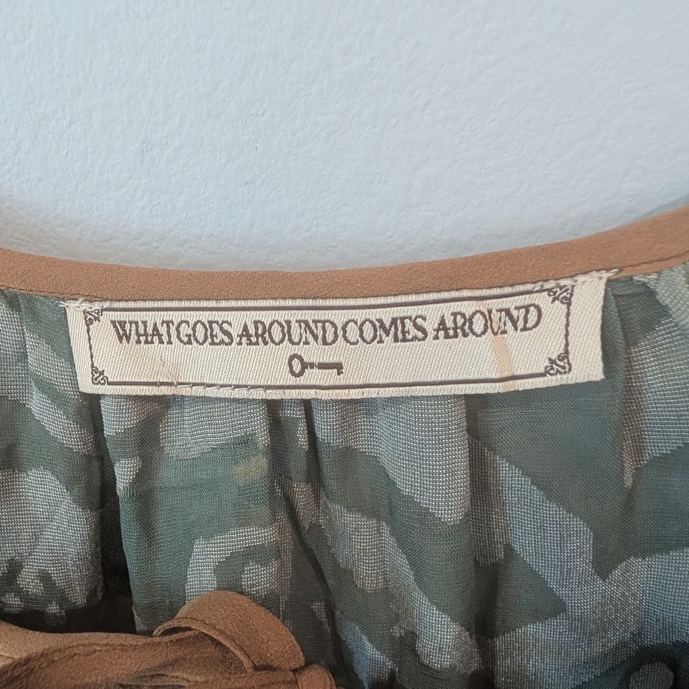 What Goes Around Comes Around Bohemian Patterned Women's Tunic Dress - Picture 4 of 7